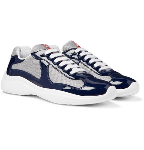 baby blue prada sneakers|navy prada sneakers.